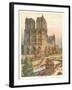 Notre Dame Cathedral, Paris-null-Framed Art Print