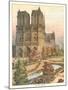 Notre Dame Cathedral, Paris-null-Mounted Art Print