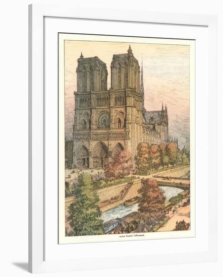 Notre Dame Cathedral, Paris-null-Framed Art Print