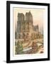 Notre Dame Cathedral, Paris-null-Framed Art Print