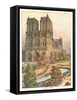 Notre Dame Cathedral, Paris-null-Framed Stretched Canvas