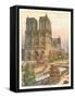 Notre Dame Cathedral, Paris-null-Framed Stretched Canvas