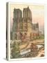 Notre Dame Cathedral, Paris-null-Stretched Canvas