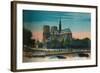 Notre-Dame Cathedral showing the Apse and the Pont Notre-Dame, Paris, c1920-Unknown-Framed Giclee Print