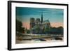Notre-Dame Cathedral showing the Apse and the Pont Notre-Dame, Paris, c1920-Unknown-Framed Giclee Print
