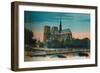 Notre-Dame Cathedral showing the Apse and the Pont Notre-Dame, Paris, c1920-Unknown-Framed Giclee Print