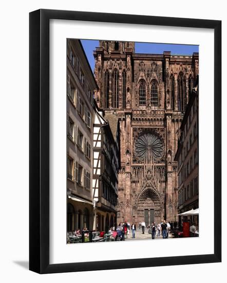 Notre Dame Cathedral, Strasbourg, Alsace, France, Europe-Richardson Peter-Framed Photographic Print
