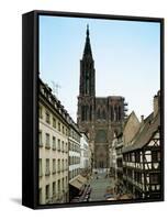 Notre Dame Cathedral, Strasbourg, Begun in Romanesque Style in 1015, Gothic Building, 1176-1439-null-Framed Stretched Canvas