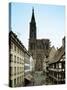 Notre Dame Cathedral, Strasbourg, Begun in Romanesque Style in 1015, Gothic Building, 1176-1439-null-Stretched Canvas