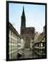 Notre Dame Cathedral, Strasbourg, Begun in Romanesque Style in 1015, Gothic Building, 1176-1439-null-Framed Giclee Print