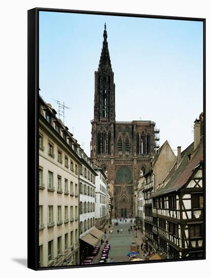 Notre Dame Cathedral, Strasbourg, Begun in Romanesque Style in 1015, Gothic Building, 1176-1439-null-Framed Stretched Canvas