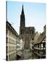 Notre Dame Cathedral, Strasbourg, Begun in Romanesque Style in 1015, Gothic Building, 1176-1439-null-Stretched Canvas