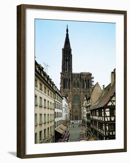 Notre Dame Cathedral, Strasbourg, Begun in Romanesque Style in 1015, Gothic Building, 1176-1439-null-Framed Giclee Print