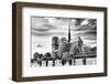 Notre Dame Cathedral - the banks of the Seine in Paris - France-Philippe Hugonnard-Framed Photographic Print