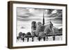 Notre Dame Cathedral - the banks of the Seine in Paris - France-Philippe Hugonnard-Framed Photographic Print