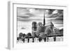 Notre Dame Cathedral - the banks of the Seine in Paris - France-Philippe Hugonnard-Framed Photographic Print