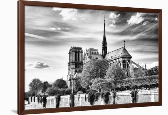 Notre Dame Cathedral - the banks of the Seine in Paris - France-Philippe Hugonnard-Framed Photographic Print