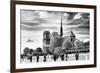 Notre Dame Cathedral - the banks of the Seine in Paris - France-Philippe Hugonnard-Framed Photographic Print