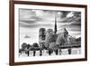 Notre Dame Cathedral - the banks of the Seine in Paris - France-Philippe Hugonnard-Framed Photographic Print