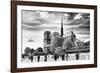 Notre Dame Cathedral - the banks of the Seine in Paris - France-Philippe Hugonnard-Framed Photographic Print