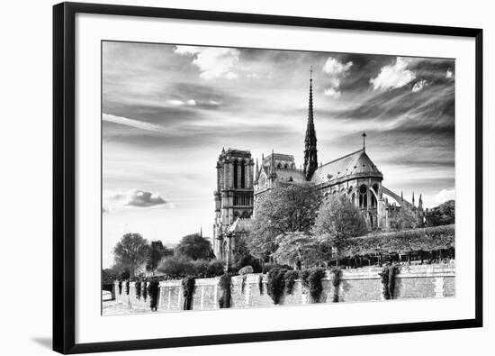 Notre Dame Cathedral - the banks of the Seine in Paris - France-Philippe Hugonnard-Framed Photographic Print