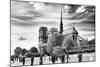 Notre Dame Cathedral - the banks of the Seine in Paris - France-Philippe Hugonnard-Mounted Photographic Print