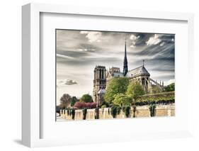 Notre Dame Cathedral - the banks of the Seine in Paris - France-Philippe Hugonnard-Framed Photographic Print