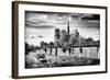 Notre Dame Cathedral - the banks of the Seine in Paris - France-Philippe Hugonnard-Framed Photographic Print