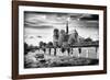 Notre Dame Cathedral - the banks of the Seine in Paris - France-Philippe Hugonnard-Framed Photographic Print