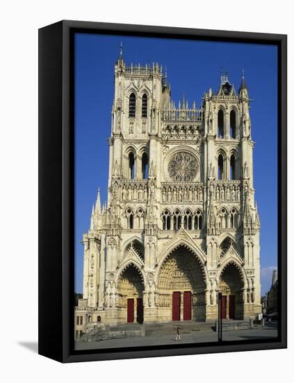 Notre Dame Cathedral, UNESCO World Heritage Site, Amiens, Picardy, France, Europe-Stuart Black-Framed Stretched Canvas