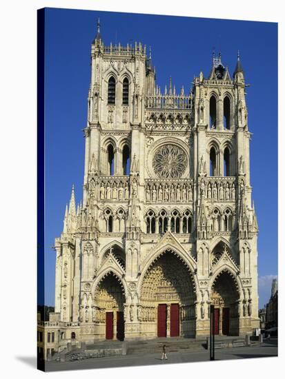 Notre Dame Cathedral, UNESCO World Heritage Site, Amiens, Picardy, France, Europe-Stuart Black-Stretched Canvas