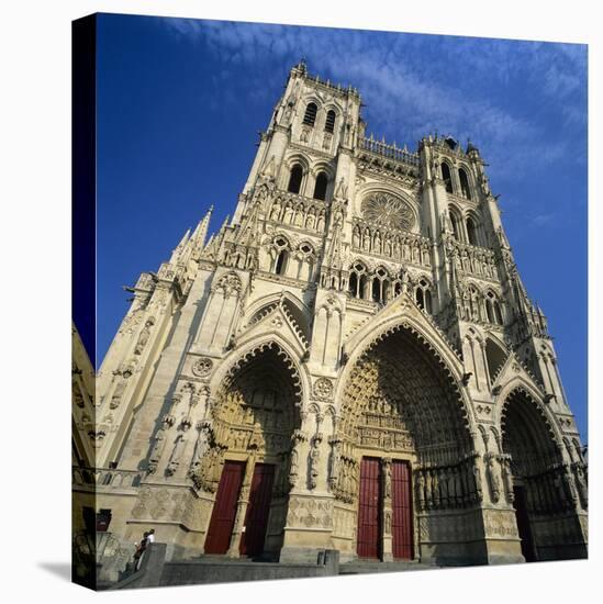 Notre Dame Cathedral, UNESCO World Heritage Site, Amiens, Picardy, France, Europe-Stuart Black-Stretched Canvas