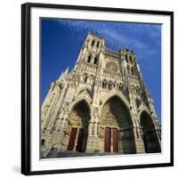 Notre Dame Cathedral, UNESCO World Heritage Site, Amiens, Picardy, France, Europe-Stuart Black-Framed Photographic Print