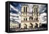 Notre Dame Cathedral-Philippe Hugonnard-Framed Stretched Canvas