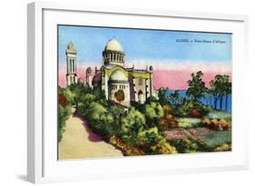 Notre Dame D'Afrique, Algiers, Algeria, Early 20th Century-null-Framed Giclee Print