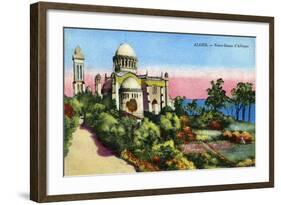 Notre Dame D'Afrique, Algiers, Algeria, Early 20th Century-null-Framed Giclee Print