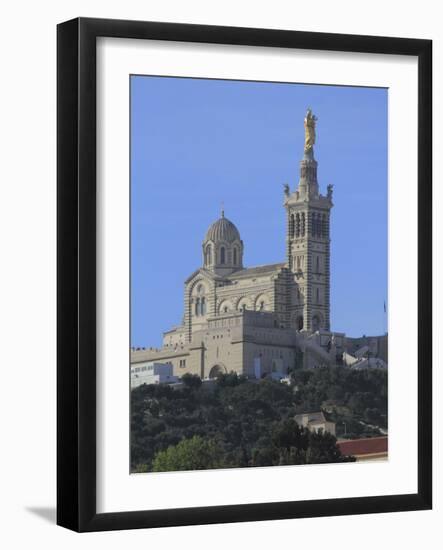 Notre Dame de La Garde Church, Marseilles, Bouches du Rhone, Provence, France, Europe-Rolf Richardson-Framed Photographic Print