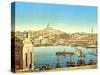 Notre Dame De La Garde from Quai De La Joilette, Marseilles, Pub. C.1900-null-Stretched Canvas