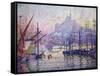 Notre-Dame-De-La-Garde (La Bonne-Mère), Marseilles-Paul Signac-Framed Stretched Canvas