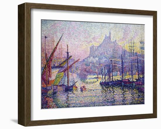 Notre-Dame-De-La-Garde (La Bonne-Mère), Marseilles-Paul Signac-Framed Art Print