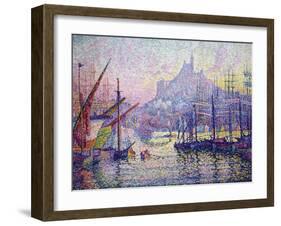 Notre-Dame-De-La-Garde (La Bonne-Mère), Marseilles-Paul Signac-Framed Art Print