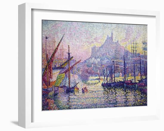 Notre-Dame-De-La-Garde (La Bonne-Mère), Marseilles-Paul Signac-Framed Art Print