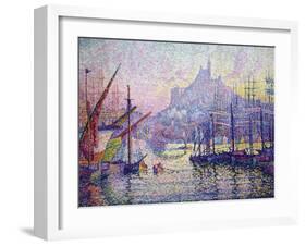 Notre-Dame-De-La-Garde (La Bonne-Mère), Marseilles-Paul Signac-Framed Art Print