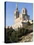 Notre Dame De La Garde, Marseille, Bouches-Du-Rhone, Provence, France-Guy Thouvenin-Stretched Canvas