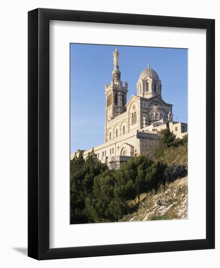 Notre Dame De La Garde, Marseille, Bouches-Du-Rhone, Provence, France-Guy Thouvenin-Framed Photographic Print