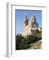 Notre Dame De La Garde, Marseille, Bouches-Du-Rhone, Provence, France-Guy Thouvenin-Framed Photographic Print