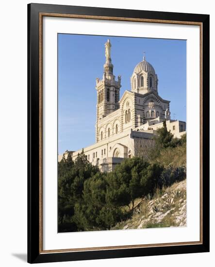 Notre Dame De La Garde, Marseille, Bouches-Du-Rhone, Provence, France-Guy Thouvenin-Framed Photographic Print