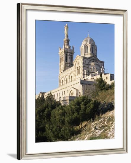 Notre Dame De La Garde, Marseille, Bouches-Du-Rhone, Provence, France-Guy Thouvenin-Framed Photographic Print