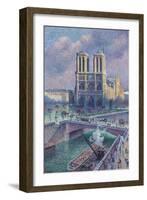 Notre-Dame De Paris, 1900-Maximilien Luce-Framed Giclee Print