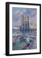 Notre-Dame De Paris, 1900-Maximilien Luce-Framed Giclee Print